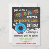 Snow Tubing Geburtstagsparty Einladung (Vorderseite)