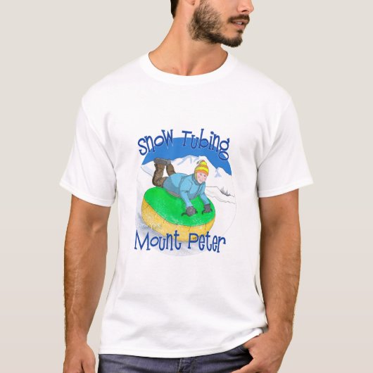 Snow Tubing on Mount Peter, New York T-Shirt (Vorderseite)