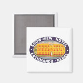 Snow View Hotel Kathmandu Nepal Magnet (Vorderseite/Rückseite)