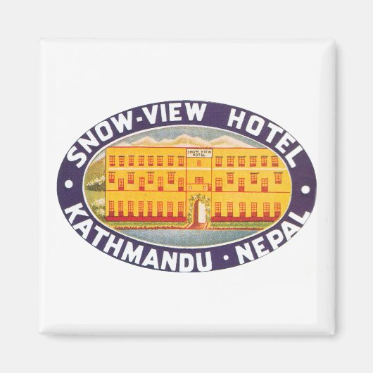 Snow View Hotel Kathmandu Nepal Magnet (Vorne)
