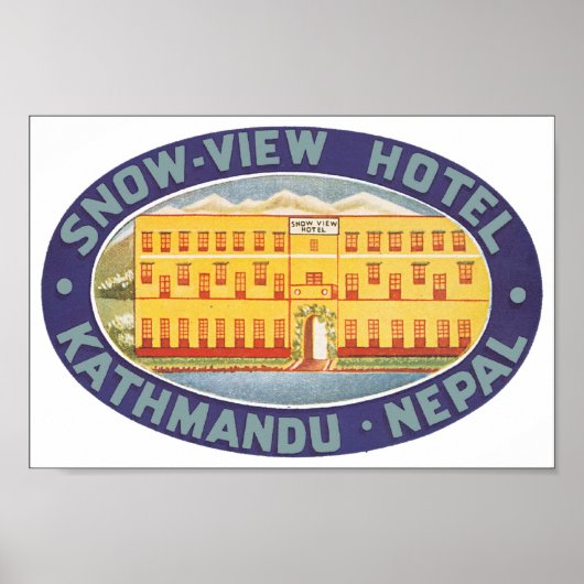 Snow View Hotel Kathmandu Nepal Poster (Vorne)
