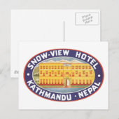 Snow View Hotel Kathmandu Nepal Postkarte (Vorne/Hinten)