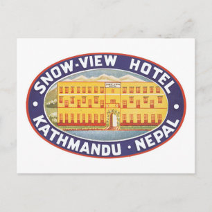 Snow View Hotel Kathmandu Nepal Postkarte
