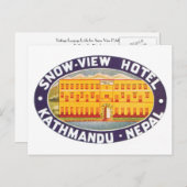 Snow View Hotel Kathmandu Nepal Postkarte (Vorne/Hinten)