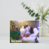 Snow Village Feiertagspostkarte (Stehend Vorderseite)