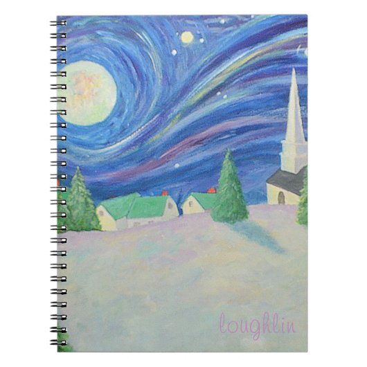 Snow Village Notebook Notizblock (Vorderseite)