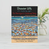 Snow Villages Laya Weihnachts-Party Einladung (Stehend Vorderseite)