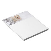 Snow Westie Dog Stationery Notepad Notizblock (angewinkelt)