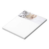 Snow Westie Dog Stationery Notepad Notizblock (Rotiert)