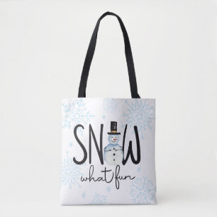 Snow What Fun Snowman Tasche