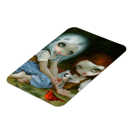 "Snow White and Rose Red" Flex Magnet (Linke Seite)