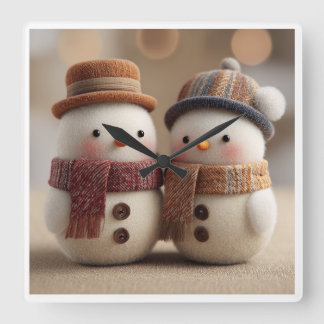 Snow White Enchanted Fairy Tale Design – Magical  Quadratische Wanduhr