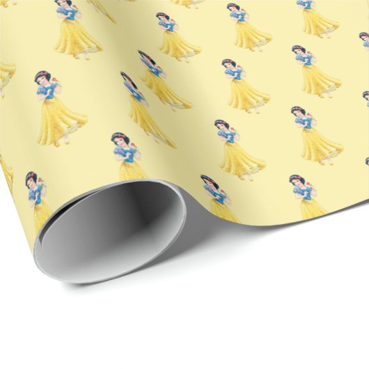 Snow White Geschenkpapier (Rolleneckpunkt)