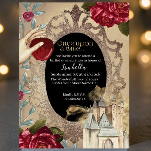Snow White Magic Mirror Fairy Tale Einladung