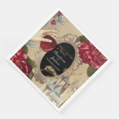 Snow White Magic Mirror Fairy Tale Serviette (Ecke)