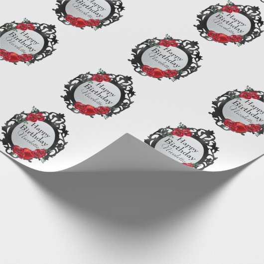 Snow White Magic Mirror und Apple Geschenkpapier (Ecke)