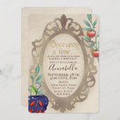 Snow White Mirror Verzauberte Märchen Einladung (Vorne/Hinten)