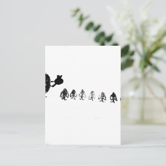 Snow White Postkarte (Stehend Vorderseite)