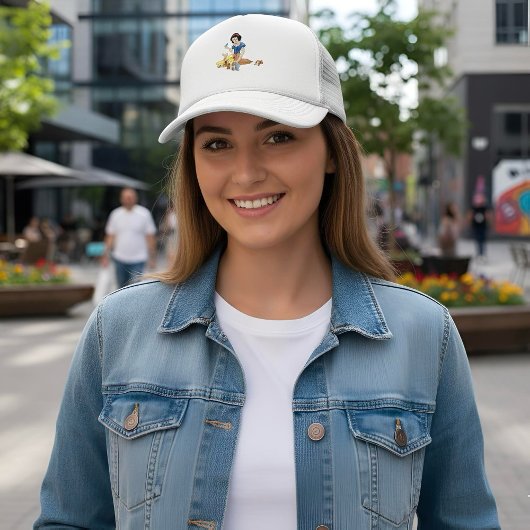 Snow White Trucker Hat Truckerkappe