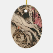 Snow White und Rose Red von Arthur Rackham Keramik Ornament (Vorne)