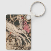 Snow White und Rose Red von Arthur Rackham Schlüsselanhänger (Rückseite)