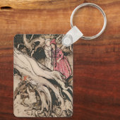 Snow White und Rose Red von Arthur Rackham Schlüsselanhänger (Rückseite)