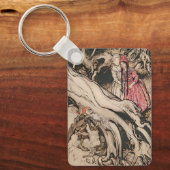 Snow White und Rose Red von Arthur Rackham Schlüsselanhänger (Vorderseite)