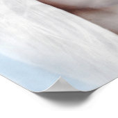 Snow White Wolf Lady Blue Eyes Poster (Ecke)