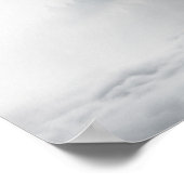 Snow Wolf Print Poster (Ecke)