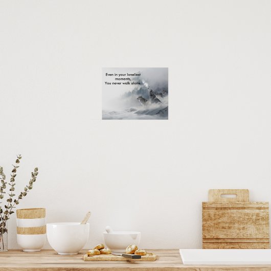 Snow Wolf Print Poster (Küche)