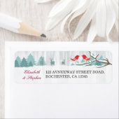 Snow Wonderland Birds Deer Winter Wedding Address (Insitu)