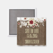 Snow Woods Weihnachten Save the Date Magnet (Vorderseite/Rückseite)