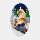 SNOWBABIES Chow 2020 Ornament (Rechts)