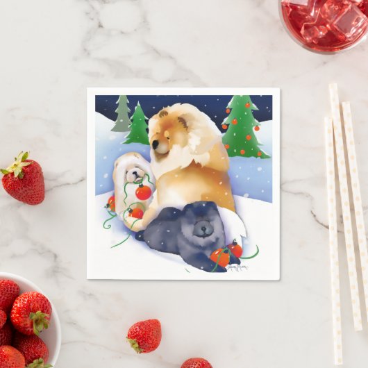 SNOWBABIES Chow 2020 Serviette (Beispiel)