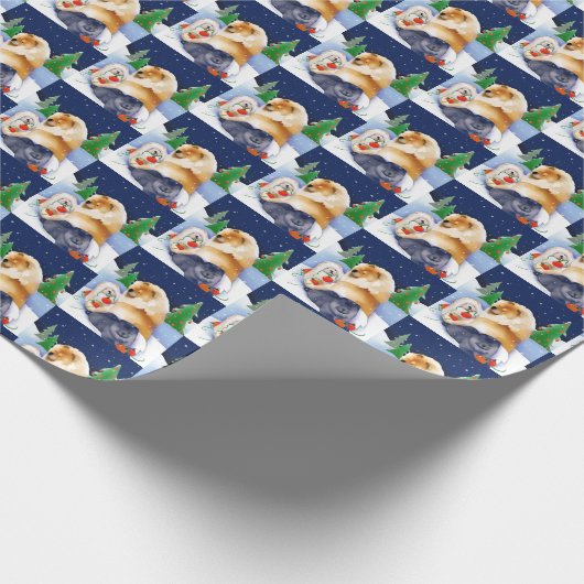 SNOWBABIES Chow Wrapping Paper Geschenkpapier (Ecke)