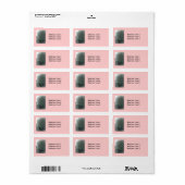 Snowball-Bush-Label Adressaufkleber (Vorne)