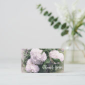 Snowball Bush Retro Blumengrün Hintergrund Visitenkarte (Stehend Vorderseite)