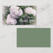 Snowball Bush Retro Blumengrün Hintergrund Visitenkarte (Vorne/Hinten)