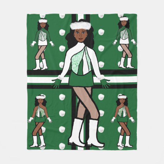 Snowball Dancer Green Fleecedecke (Vorderseite)
