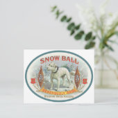 Snowball der Hund Postkarte (Stehend Vorderseite)