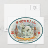 Snowball der Hund Postkarte (Vorne/Hinten)