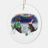 Snowball Fight Ornament (Links)