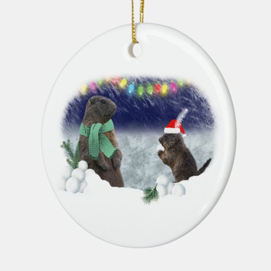 Snowball Fight Ornament (Links)