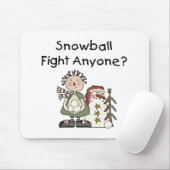 Snowball Fight Tshirts und Geschenke Mousepad (Mit Mouse)