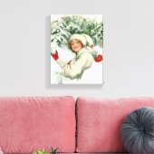 Snowball Fight (von Harrison Fisher) Leinwanddruck (Insitu (Wohnzimmer))