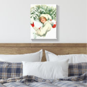 Snowball Fight (von Harrison Fisher) Leinwanddruck (Insitu (Schlafzimmer))