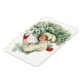 Snowball Fight (von Harrison Fisher) Magnet (Linke Seite)