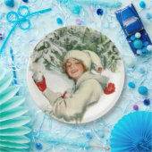 Snowball Fight (von Harrison Fisher) Pappteller (Party)