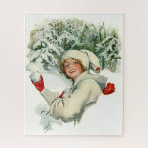 Snowball Fight (von Harrison Fisher) Puzzle
