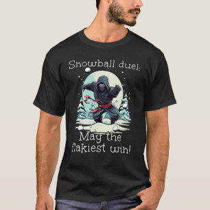 Snowball Fighter Ninja Lieben Snowball Duel in Win T-Shirt